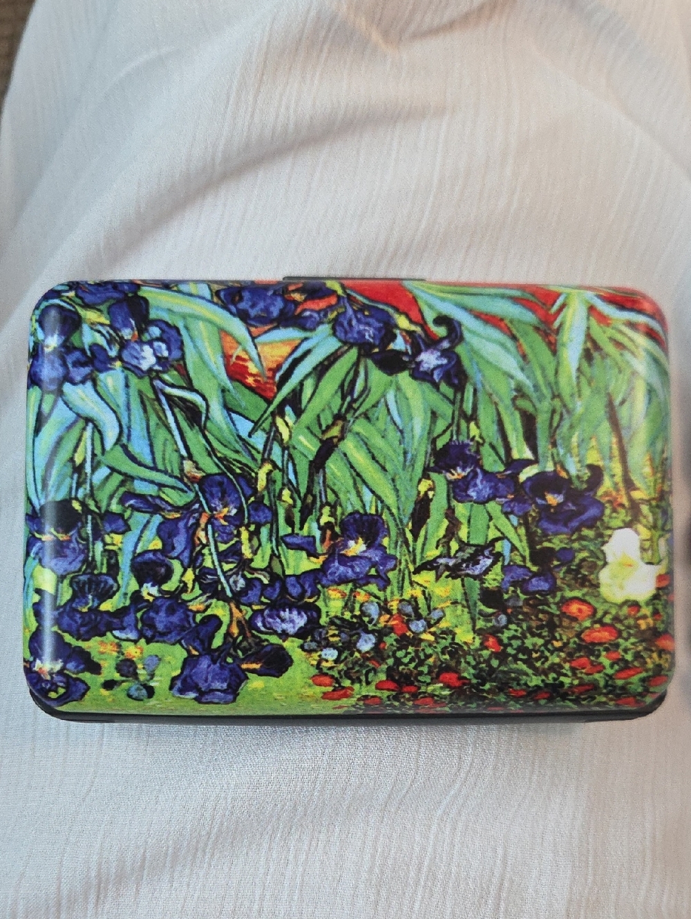 NWT Armored Wallet RFID Card Holder - Irises Van Gogh